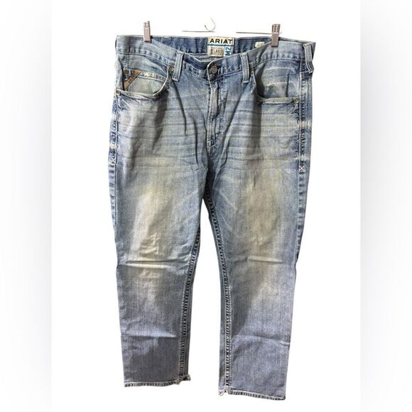ARIAT traditional relaxed boot cut M2 denim blue jeans 40/32 - Picture 1 of 6